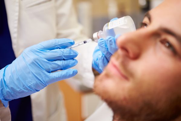 botox windsor - Man Having Botox Treatment At Beauty Clinic