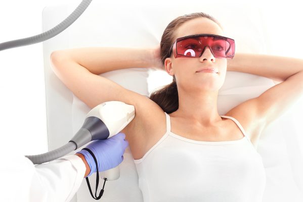 laser hair removal - Woman on laser hair removal